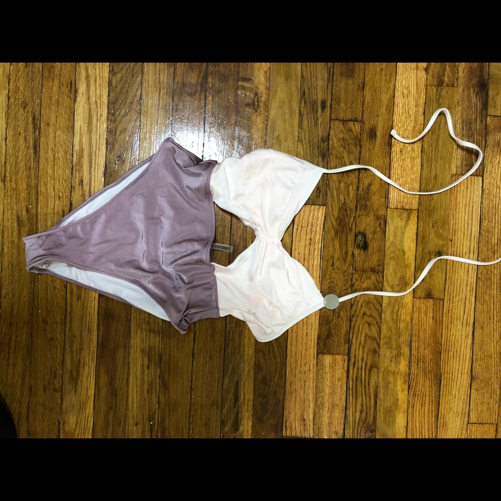 One piece cut out swimsuit
